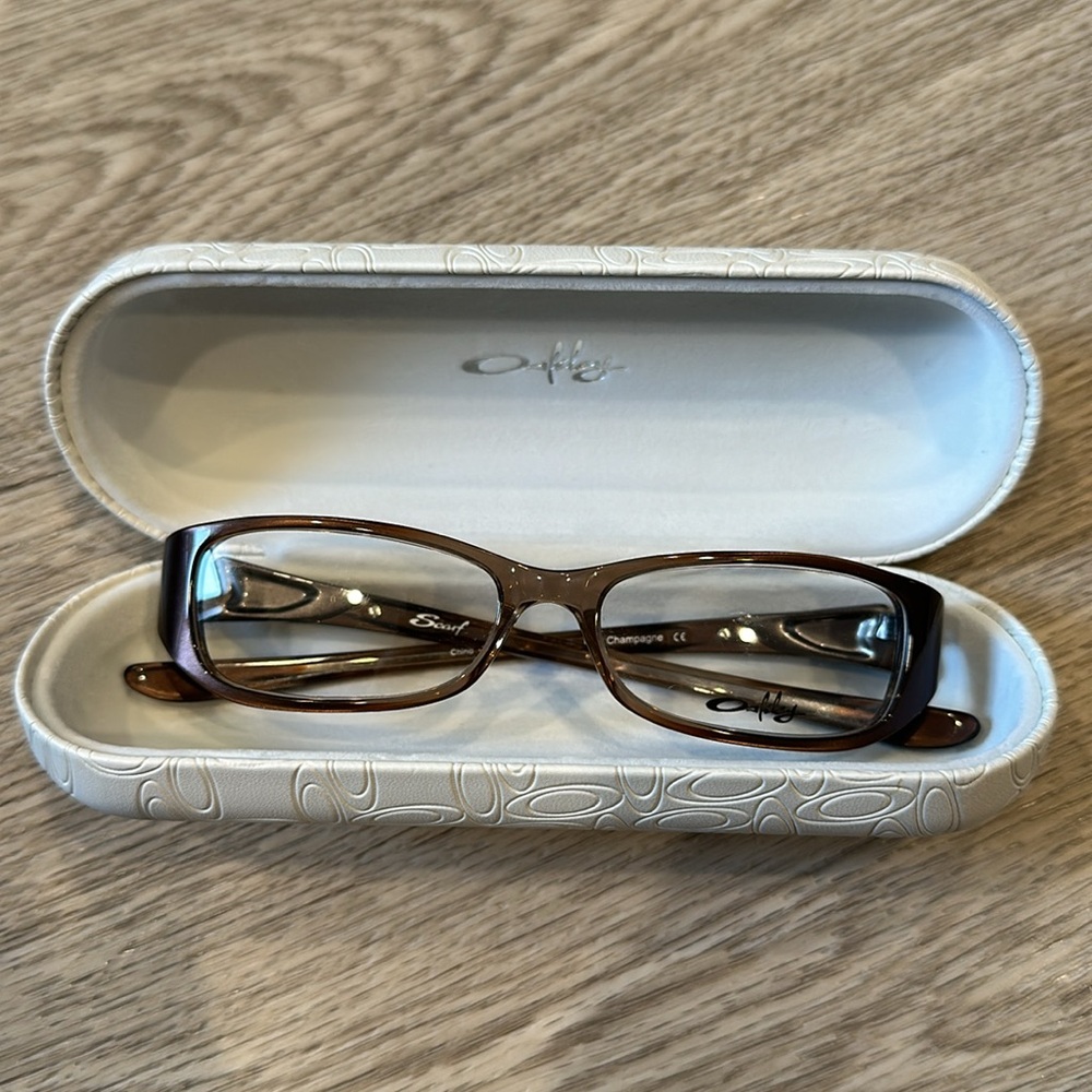 Oakley Chino Scarf Pink Champagne Frame Glasses New Without Tag